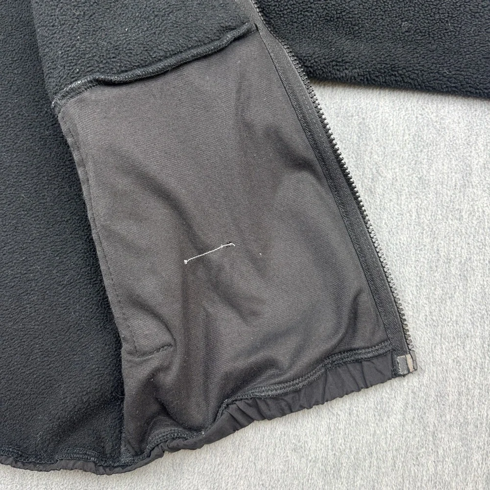 The North Face Jacket Boys Medium‎ Black Denali Fleece Polartec Full Zip Hiking